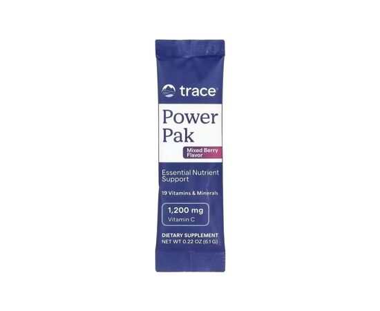 Витаминно-минеральный комплекс Trace Электролиты, вкус ягод, Power Pak, 30 пакетов по 6 гр (TMR00287), изображение 3