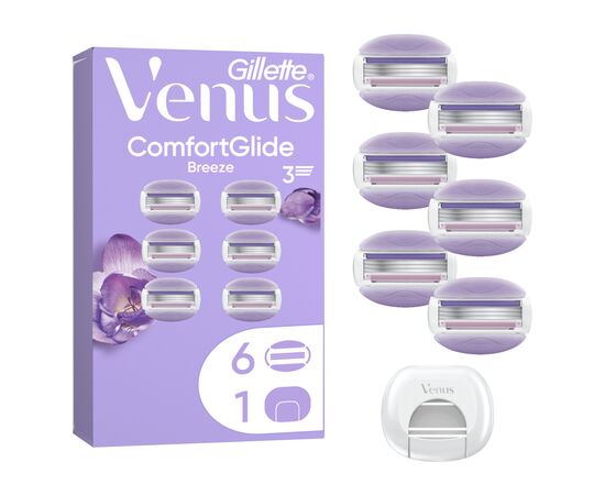 Сменные кассеты Gillette Venus ComfortGlide Breeze 6 шт. + Чехол (8700216969314)