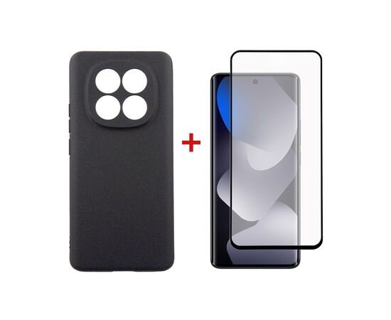 Чохол до мобільного телефона Dengos Carbon + glass Xiaomi Redmi Note 15 Black (DG-KM-185)