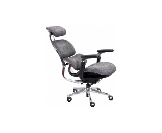 Кресло игровое GT Racer X-819 Gray (X-819 Fabric Wood Gray), изображение 3