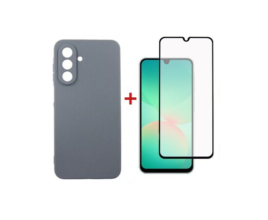 Чехол для мобильного телефона Dengos Carbon + glass Samsung Galaxy A26 Grey (DG-KM-189)