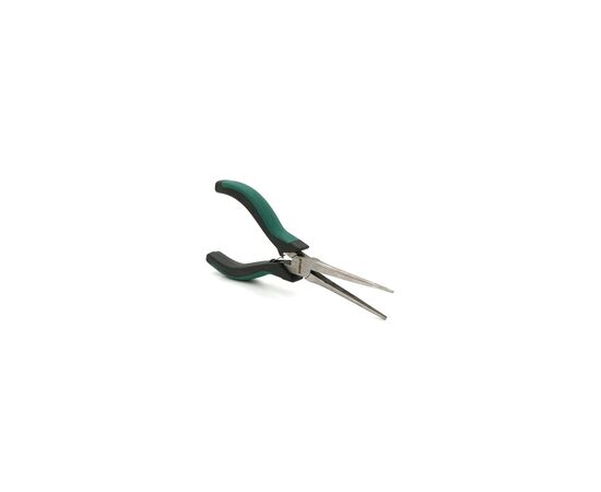 Плоскогубцы Voltronic круглогубцы длинные, черно-зеленые ручки 155 х 55, Q100 (YT-UL155х55), изображение 2