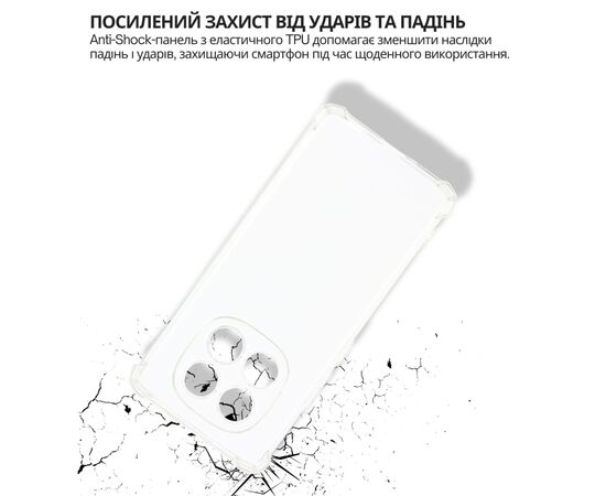 Чохол до мобільного телефона BeCover Anti-Shock Poco M8 Clear (715072), зображення 4
