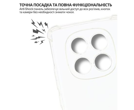 Чохол до мобільного телефона BeCover Anti-Shock Poco M8 Clear (715072), зображення 5