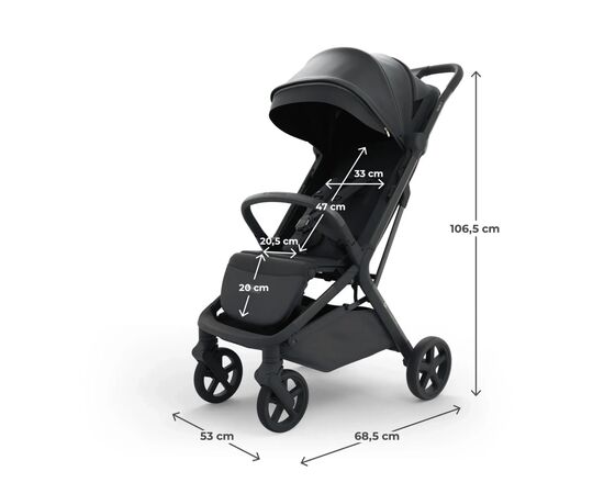 Коляска Kinderkraft Nubi 3 Midnight Black (KSNUBI03BLK0000) (5902533927494), зображення 7