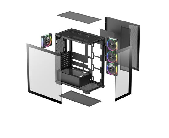 Корпус для ПК Deepcool CG580 4F V2 Black (R-CG580-BKADA4-G-2), зображення 12