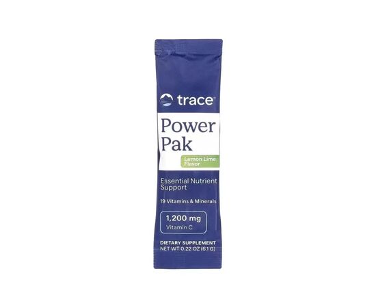 Витаминно-минеральный комплекс Trace Электролиты, вкус лимон-лайм, Electrolyte Stamina PowerPak, 30 пакето (TMR00052), изображение 3