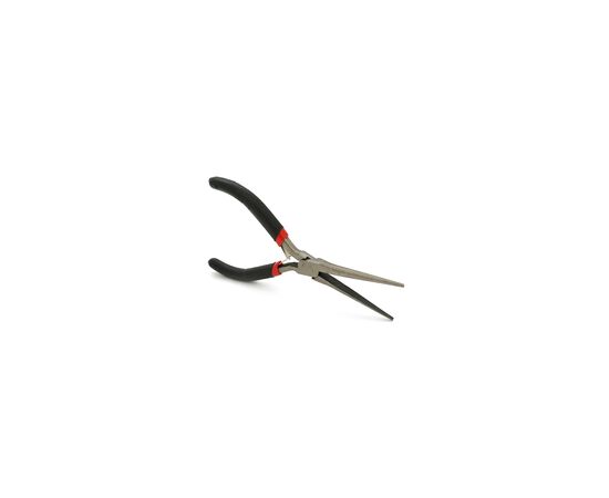 Плоскогубцы Voltronic круглогубцы 4,5-дюймовые, черно-красные ручки, 120мм (YT-VL120R), изображение 2