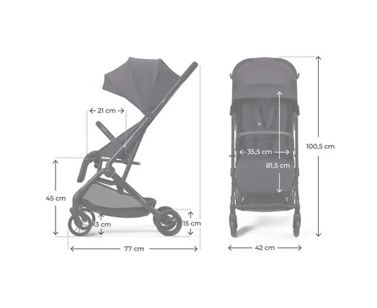 Коляска Kinderkraft Indy 3 Coal Black (KSINDY03BLK0000) (5902533926879), зображення 8
