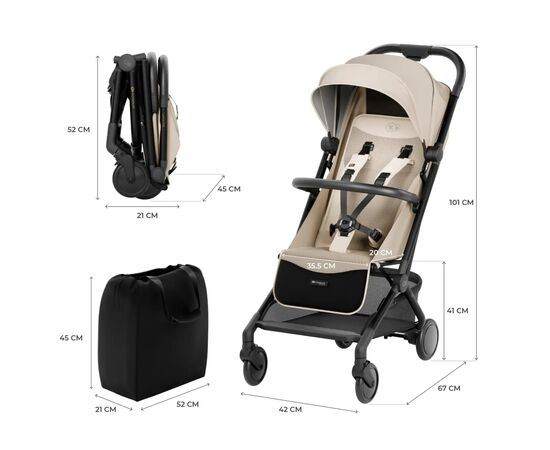 Коляска Kinderkraft Pilot 2 Beige (KSPILO02BEG0000) (5902533927241), изображение 9