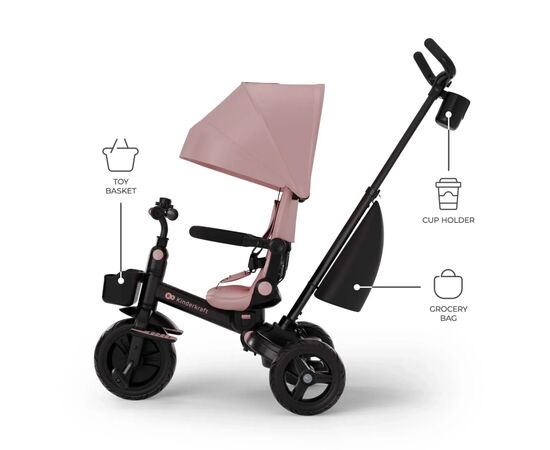 Дитячий велосипед Kinderkraft Aveo 2 Plus Pink (KRAVEO02PNK0000) (5902533929467), зображення 6