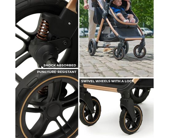Коляска Kinderkraft 3 в 1 Esme Pro Pure Black (KSESME00BLK300N) (5902533929351), изображение 12