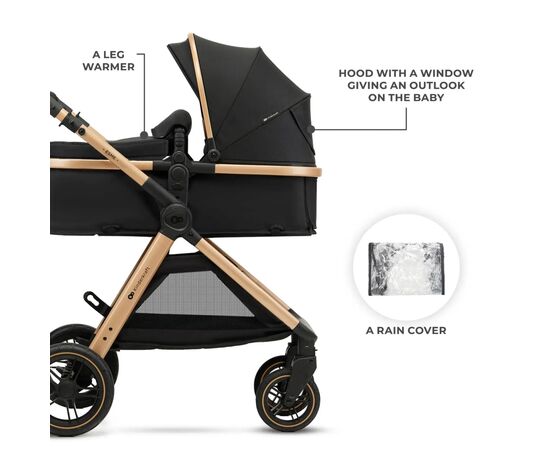 Коляска Kinderkraft 3 в 1 Esme Pro Pure Black (KSESME00BLK300N) (5902533929351), изображение 3