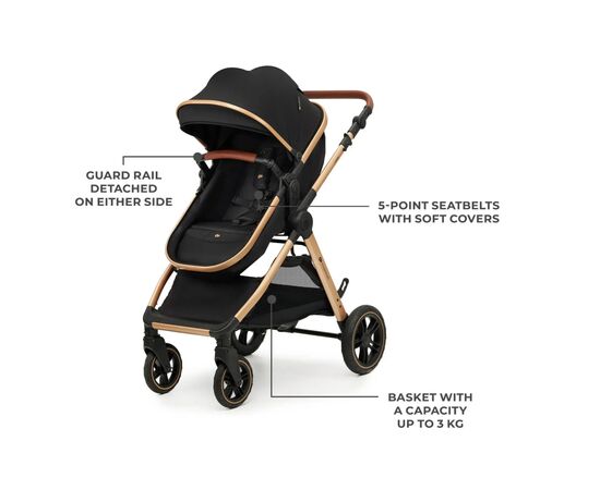 Коляска Kinderkraft 3 в 1 Esme Pro Pure Black (KSESME00BLK300N) (5902533929351), изображение 5