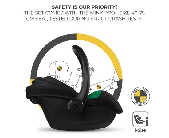 Коляска Kinderkraft 3 в 1 Esme Pro Pure Black (KSESME00BLK300N) (5902533929351), изображение 7