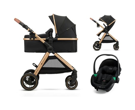 Коляска Kinderkraft 3 в 1 Esme Pro Pure Black (KSESME00BLK300N) (5902533929351)