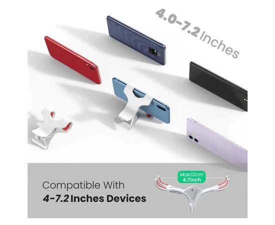 Держатель для смартфонов Ugreen LP113 Multifunction Phone Clip Stand White (30488), изображение 3