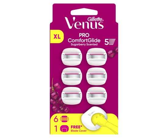 Сменные кассеты Gillette Venus PRO ComfortGlide Sugarberry Scented 6 шт. + Чехол (8700216969253), изображение 2