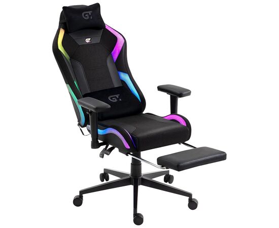 Кресло игровое GT Racer X-2403 Black (X-2403 Black RGB), изображение 7