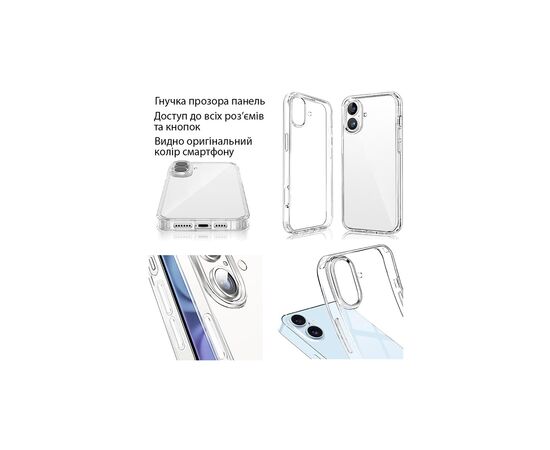 Чехол для мобильного телефона Dengos TPU + glass Samsung Galaxy A26 Transparent (DG-KM-188), изображение 6