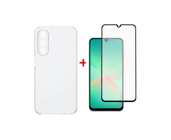 Чехол для мобильного телефона Dengos TPU + glass Samsung Galaxy A26 Transparent (DG-KM-188)
