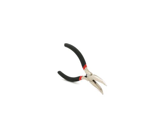 Плоскогубцы Voltronic круглогубцы изогнутые, черные ручки, 125х25мм, 89 гр (YT-Red125x25)