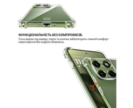 Чохол до мобільного телефона BeCover Anti-Shock Motorola Edge 70 Clear (715069), зображення 3