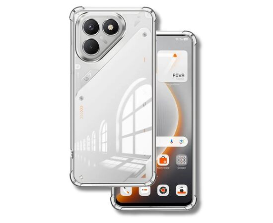 Чохол до мобільного телефона BeCover Anti-Shock Tecno POVA 7 Neo (LJ6) Clear (715064), зображення 3