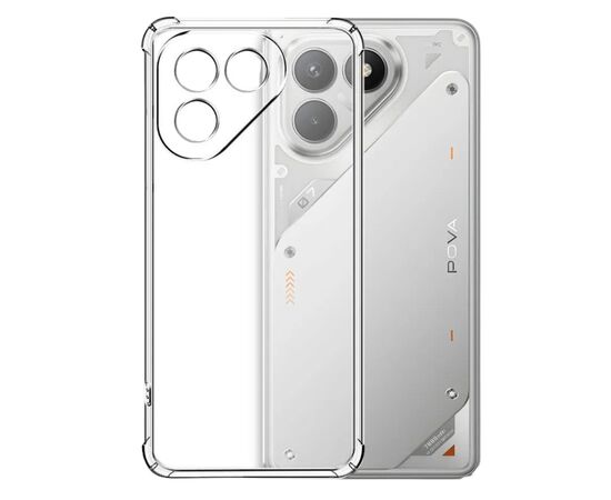 Чохол до мобільного телефона BeCover Anti-Shock Tecno POVA 7 Neo (LJ6) Clear (715064), зображення 4