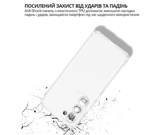 Чохол до мобільного телефона BeCover Anti-Shock Tecno Spark 40 Pro Plus (KM7) Clear (715067), зображення 5