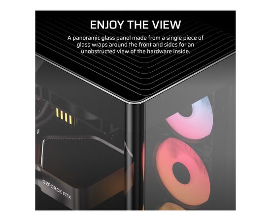 Корпус для ПК Corsair FRAME 4500X RS-R ARGB Tempered Glass Black (CC-9011314-WW), зображення 3