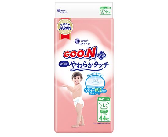 Подгузники GOO.N Plus Розмір 4 (L), 9-14 кг, 44 шт (21001498)