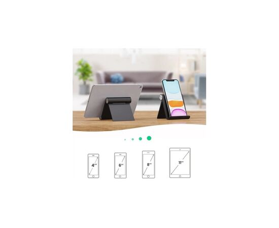 Подставка для планшета и телефона LP115 Multi-Angle Adjustable Portable Stand for iPad Black Ugreen (50748), изображение 2