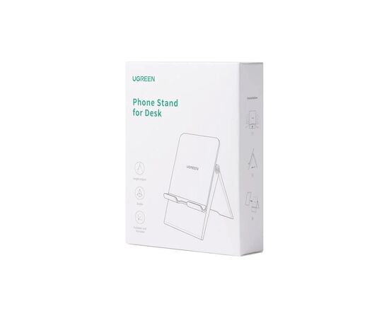 Подставка для планшета и телефона LP247 Adjustable Portable Stand White Ugreen (80704), изображение 6