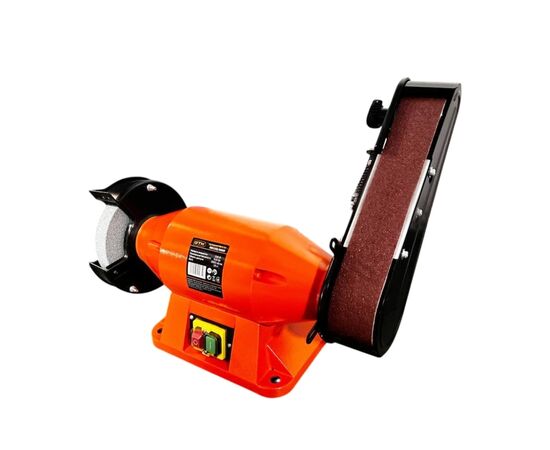 Точильний верстат GTM 150мм 520Вт 230В MD150/50HD 150*25*32, шліфстрічка 50*686 (MD150/50HD), зображення 2