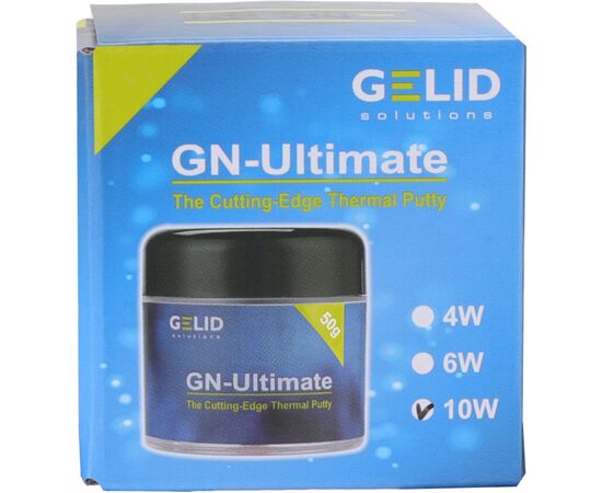 Термопаста Gelid Solutions GN-Ultimate 10W Thermal Putty 50g (TN-GN10-02), изображение 4