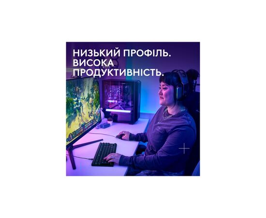 Клавиатура Logitech G515 TKL Cored GL Tactile RGB USB UA Black (920-014133), изображение 2
