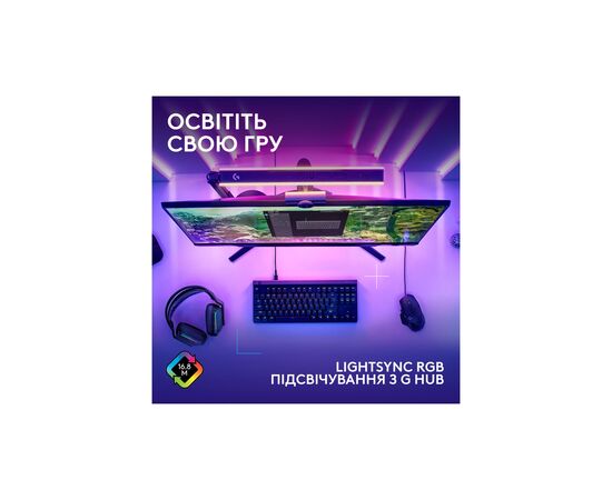 Клавиатура Logitech G515 TKL Cored GL Tactile RGB USB UA Black (920-014133), изображение 6