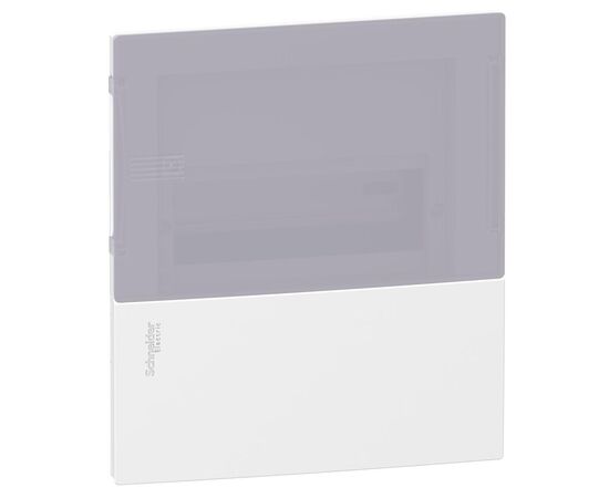 Распределительный щит Schneider Electric Mini Pragma 1ряд/8 модулів, внутрішній, димчасті двері (MIP22108T)