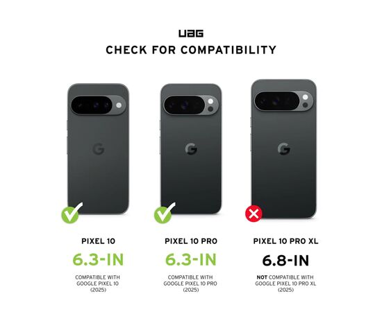 Чехол для мобильного телефона UAG Google Pixel 10 Pro Pathfinder Clear MagSafe ash (614469113140), изображение 10