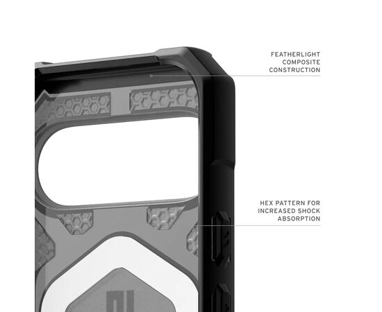 Чехол для мобильного телефона UAG Google Pixel 10 Pro Pathfinder Clear MagSafe ash (614469113140), изображение 6