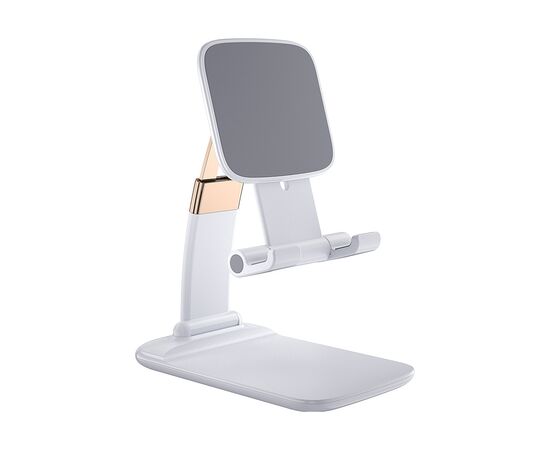Подставка для планшета и телефона Knight Foldable Desk Mobile Phone Holder Stand (Plastic) White Essager (EZJZM-QSSJ02)