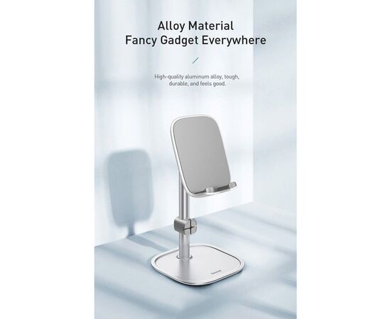 Подставка для планшета и телефона Literary youth desktop bracket Silver Baseus (SUWY-0S), изображение 7