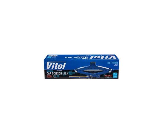 Домкрат VITOL "ромб" з тріскачкою 1 т висота підйом 350мм (DB-T10103A), изображение 6