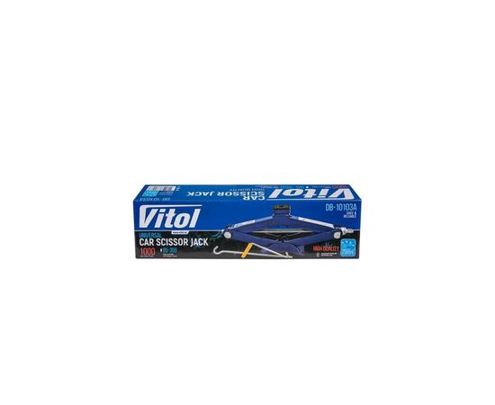Домкрат VITOL "ромб"1 т короб. висота підйому 350мм. (DB-10103A), зображення 4
