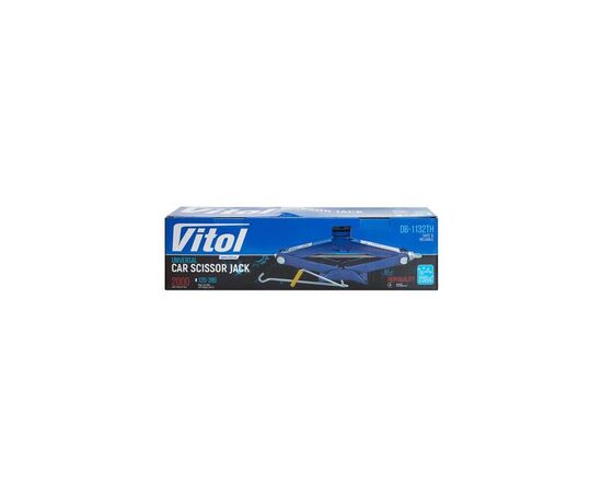 Домкрат VITOL гвинтовий 2 т гумовий упор, висота підйому 390мм. (DB-1132TH), зображення 6