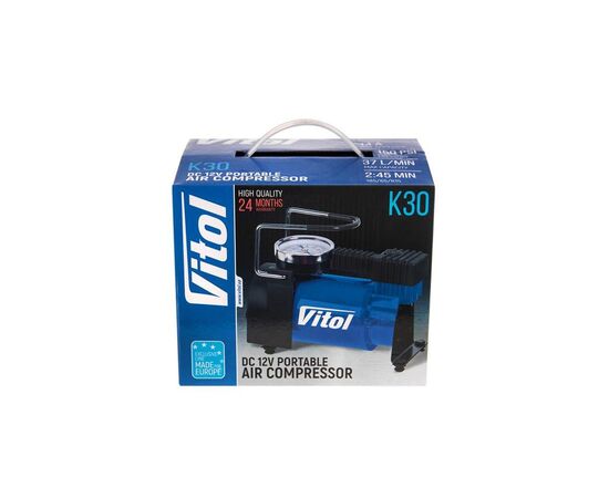 Автомобильный компрессор VITOL K-30 150psi/14Amp/37л (K-30), изображение 6