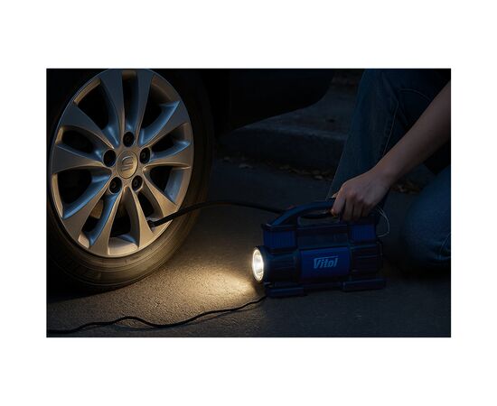 Автомобильный компрессор VITOL K-70 150psi/25Amp /90л (K-70), изображение 6