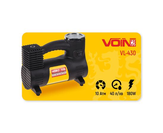 Автомобильный компрессор VOIN VL-430 150psi/14A/40л (VL-430), изображение 11