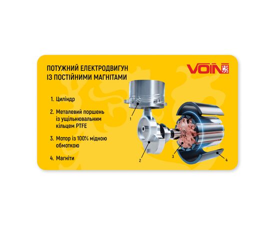 Автомобільний компресор VOIN VL-585 150psi/15A/40л (VL-585), зображення 9